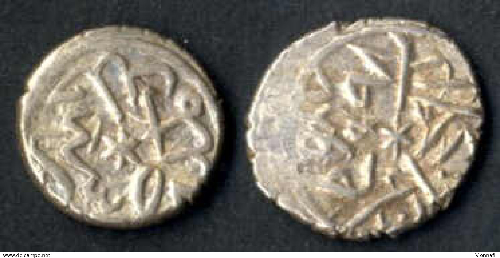 Mehmed II, 848-886AH 1444-1481, Akche Silber, 865 Bursah Punkte 1/10, 1/1, 2/0, 2/1, NP 86, Sehr Schön, 7 Stück - Islamische Münzen