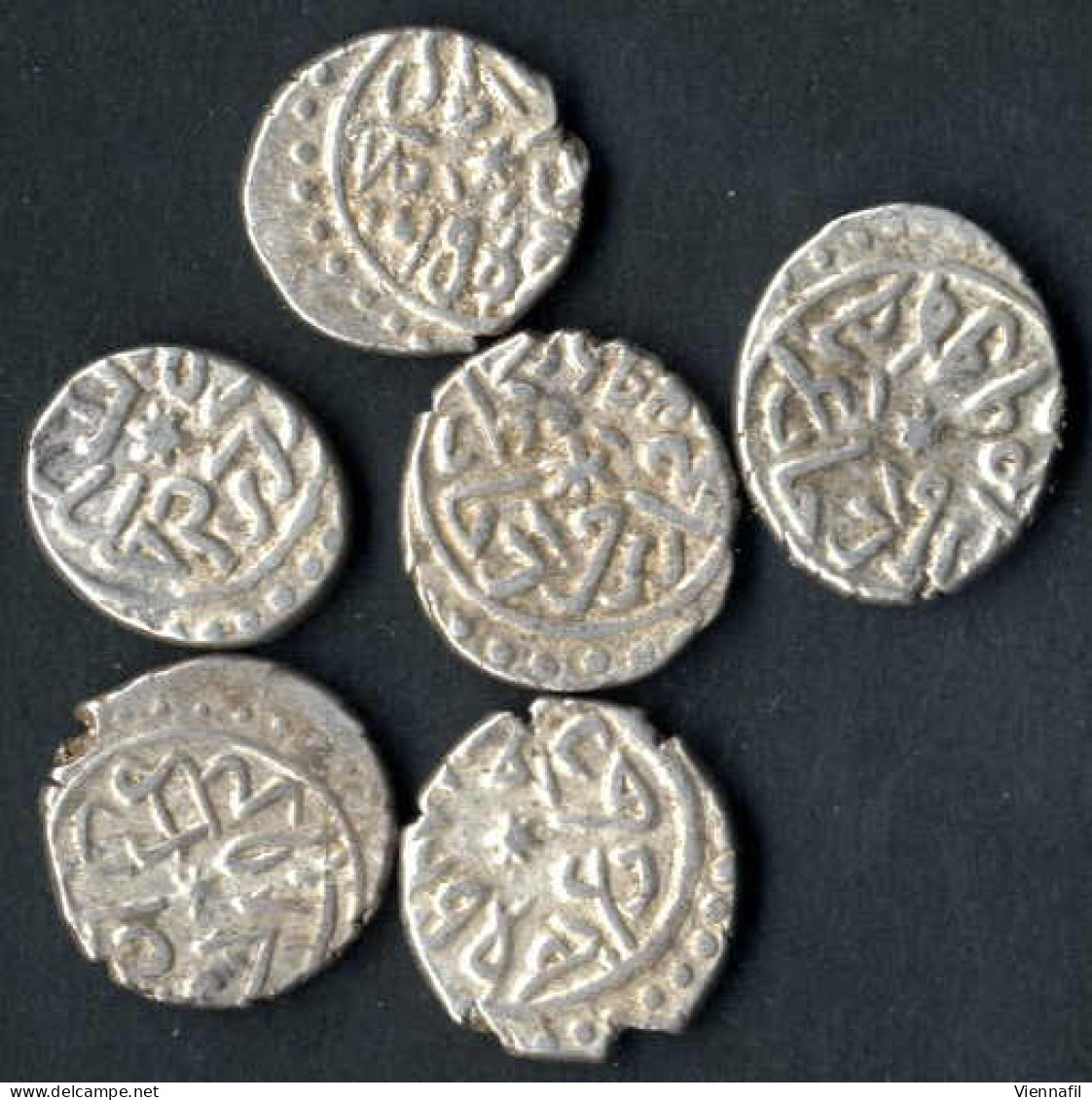 Mehmed II, 848-886AH 1444-1481, Akche Silber, 865 Edirneh Punkte 0/0, 1/10, 1,1, NP 86, Sehr Schön, 26 Stück - Islamiques