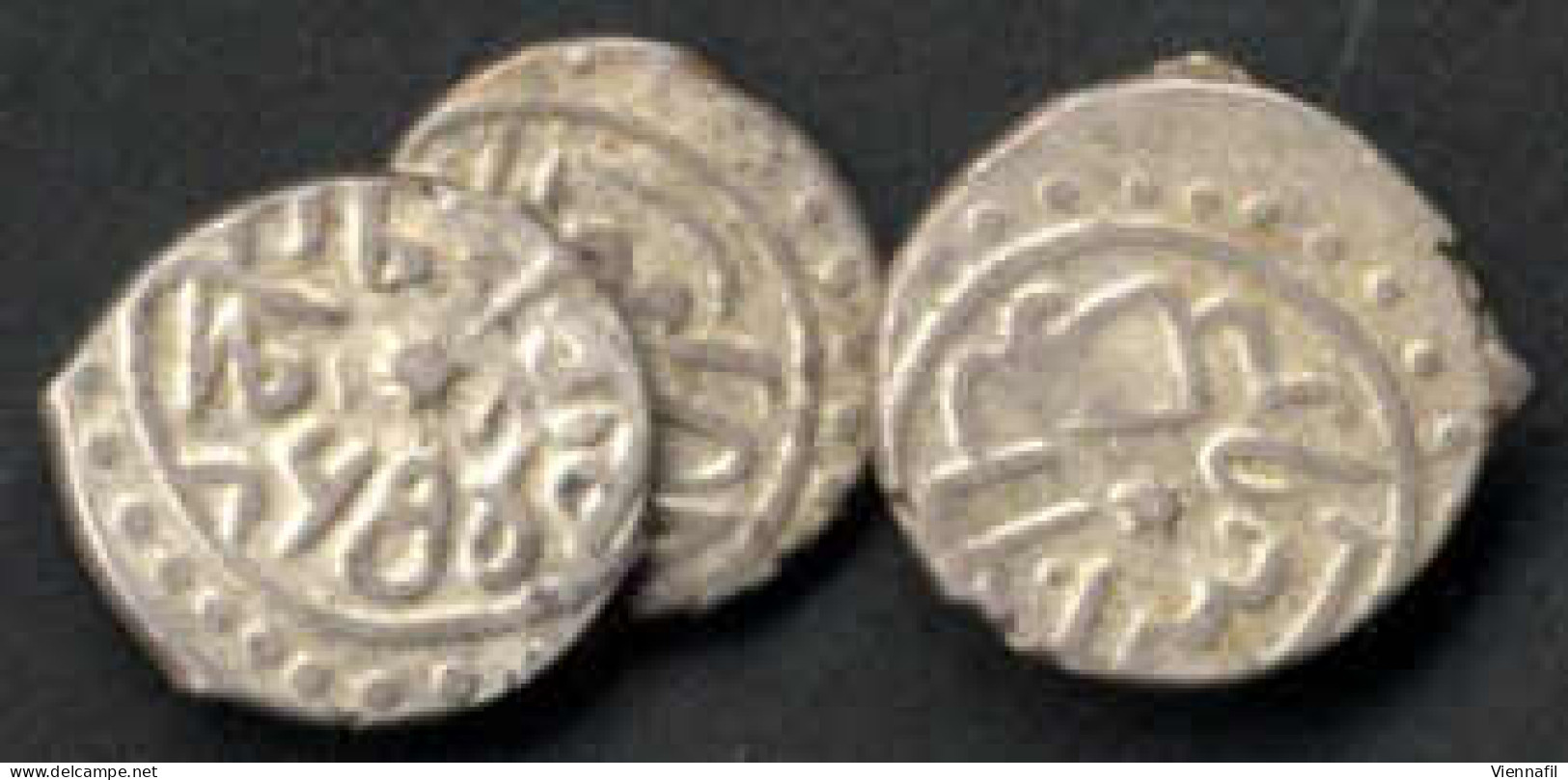 Mehmed II, 848-886AH 1444-1481, Akche Silber, 865 Serez Punkte 0/1, 0/2, 1/10, 1/1, 1/2, 1/3, NP 86, Sehr Schön, 54 Stüc - Islamische Münzen