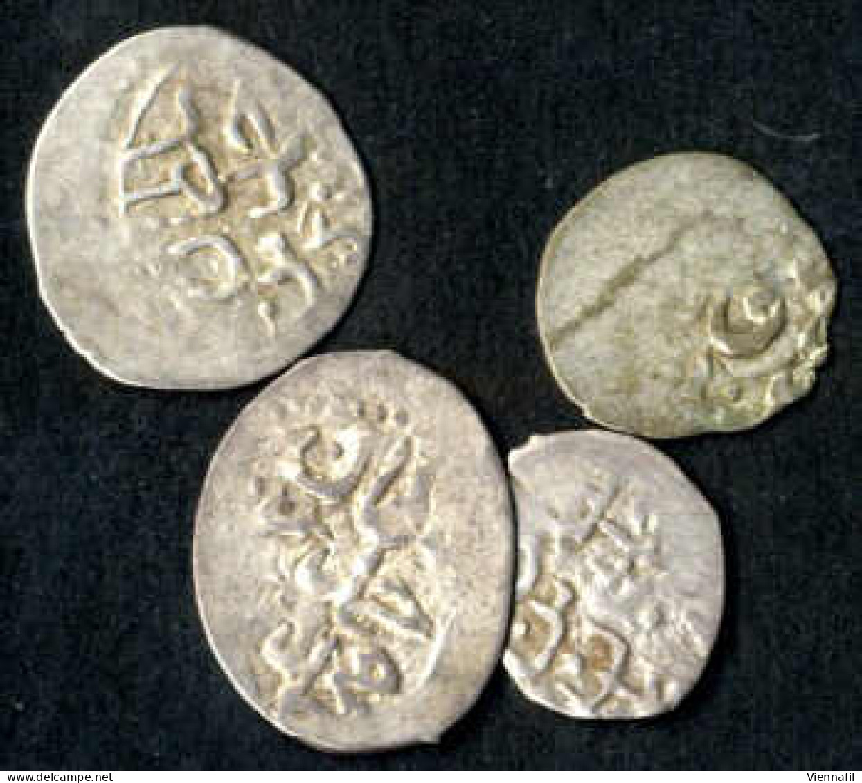 Ahmed I, 1012-1026AH 1603-1617, Akche Silber, 1012 Qustentiniya, Edirneh, Sidreqipsi, Bursa, Chanja, Novabirda, Sultan 1 - Islamic