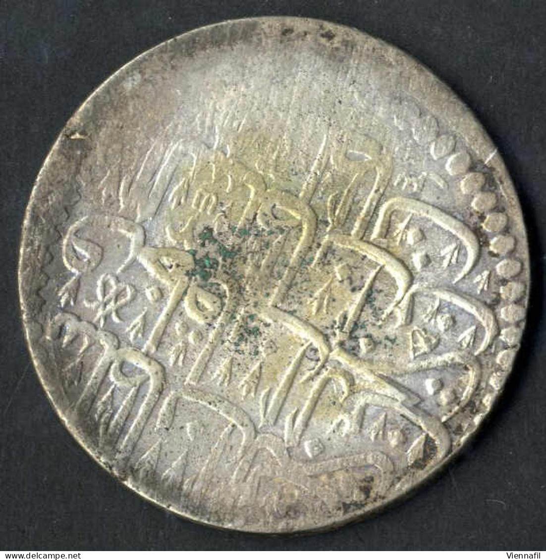 Mustafa II, 1105-1115AH 1695-1703, Kurush Silber, 1106 Qustentiniya, Beiz. 5, 12 ?, Sultan 1796,1799,1800, NP 492, schön