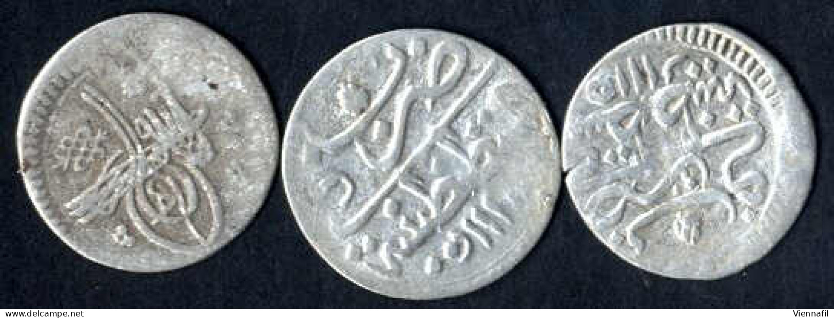 Ahmed III., 1115-1143AH 1703-1730, Para Silber, 1115 Verschiedene Beiz, Sultan 1830,1831,1836 NP 523, Sehr Schön, 10 Stü - Islamic