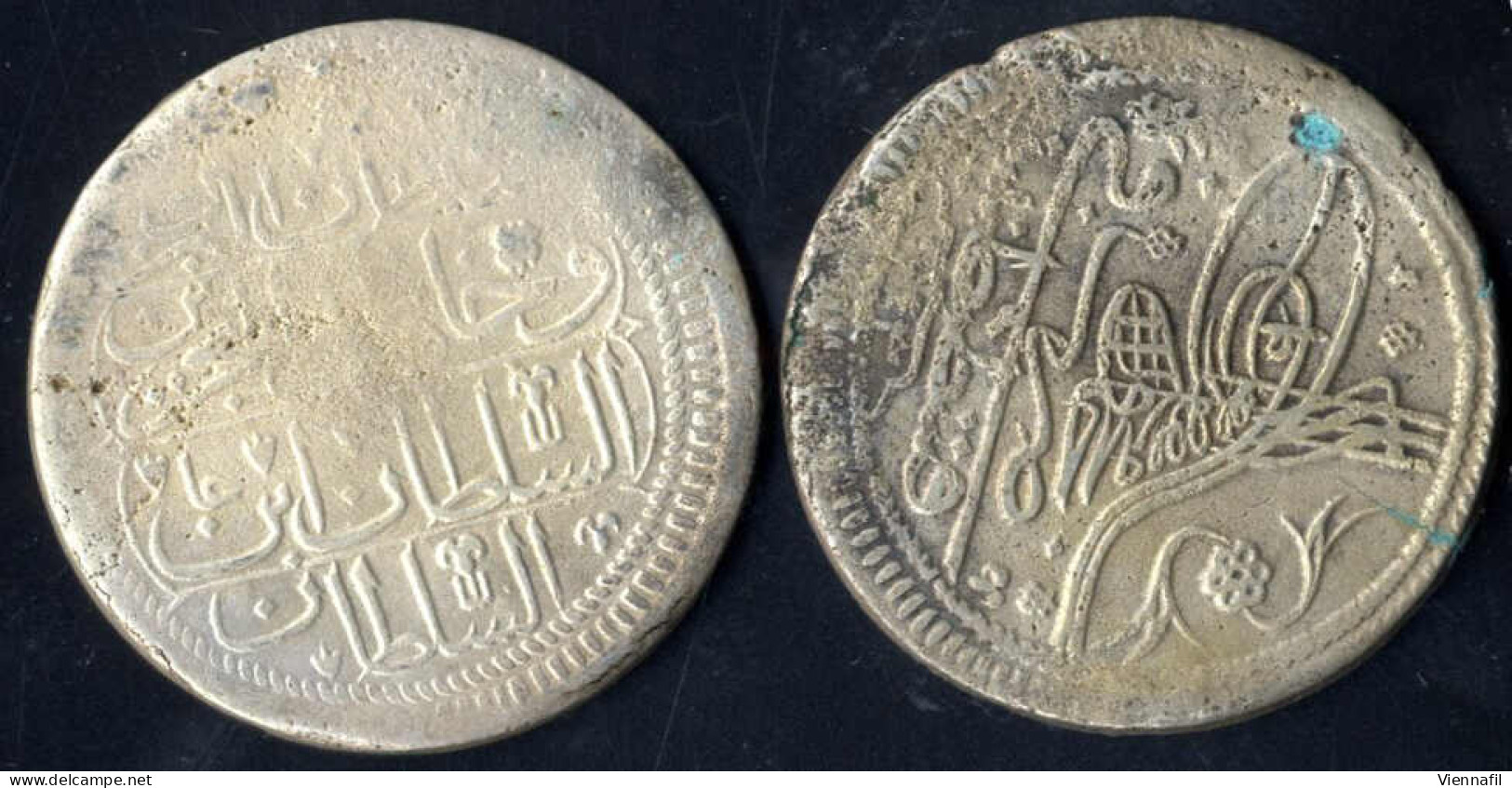 Mahmud I., 1143-1168AH 1730-1754, Kurush Silber, 1143 Qustentiniya Beiz. 1/21/11, Sultan 1953/51 Craig 6 XXIX, Sehr Schö - Islamiques