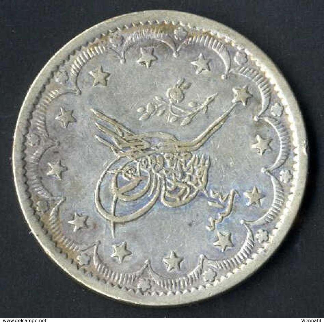 Abdül Mejid, 1255-1277AH 1839-1861, 20 Piaster Silber, Jahr 14 Qustentiniya, Craig 292 Vorzüglich - Islamic