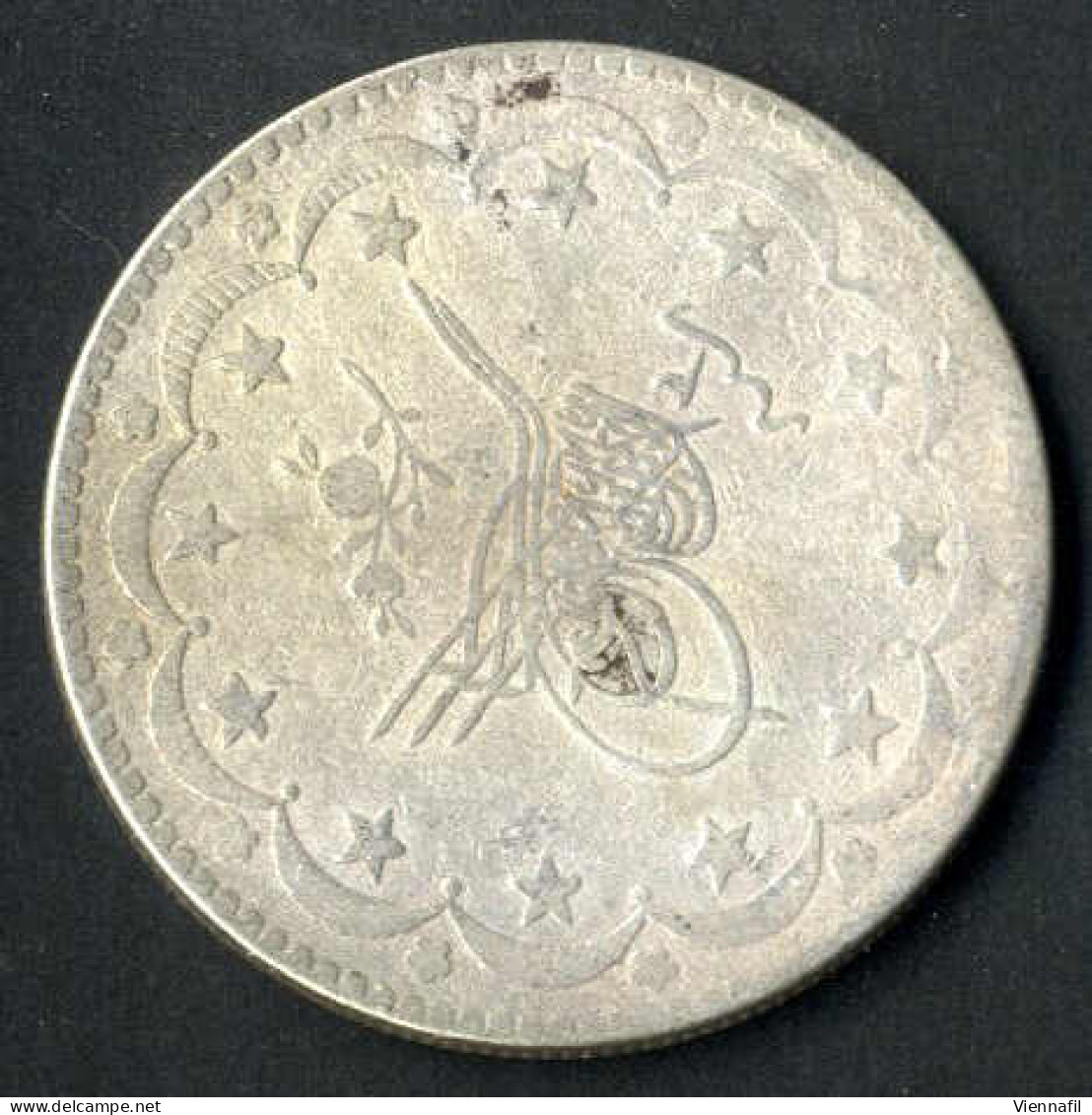 Abdül Hamid II., 1293-1327AH 1876-1909, 20 Piaster Silber, Jahr 3 Qustentiniya, Y 31, Sehr Schön- - Islamiche