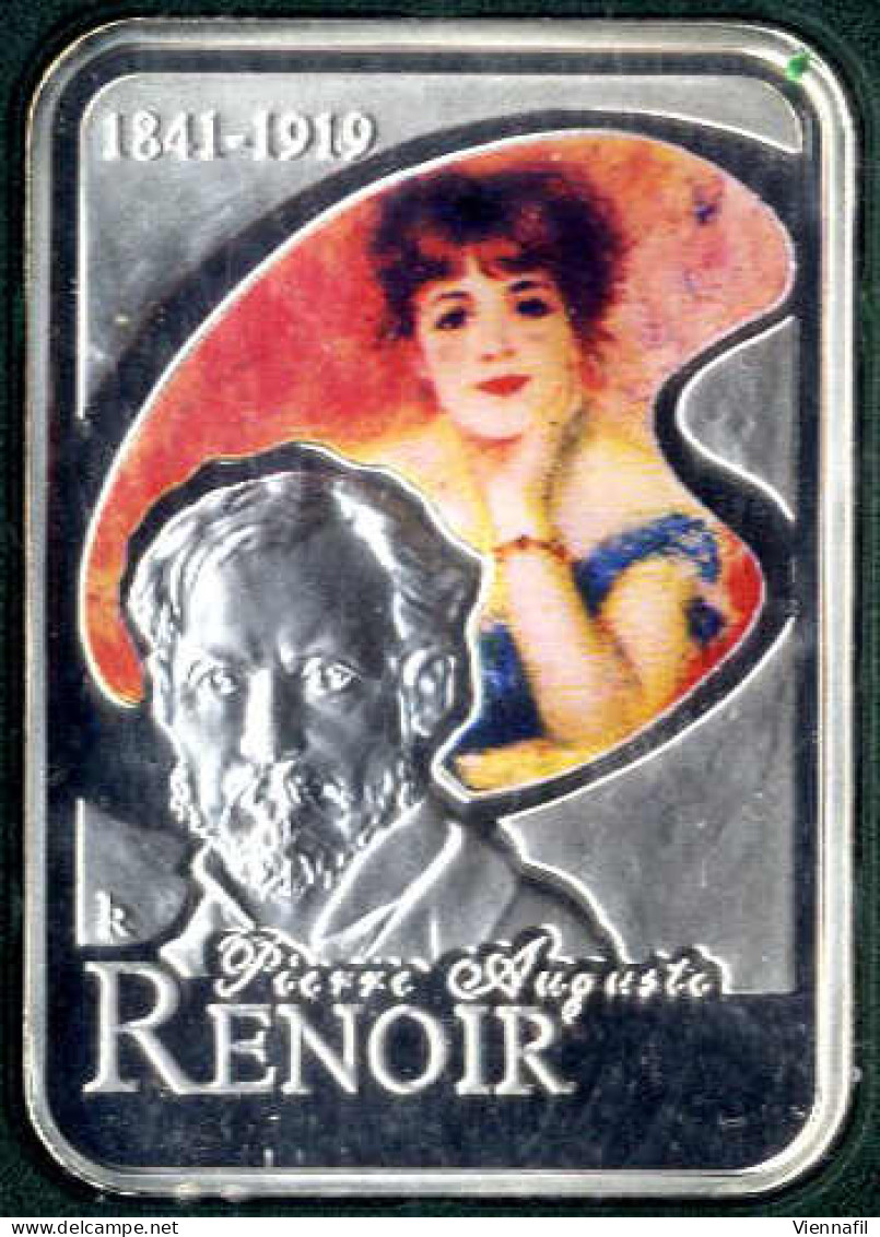 2008, 10 Diners Renoir In Silber (925), 28,28 Gr., PP - Andorre