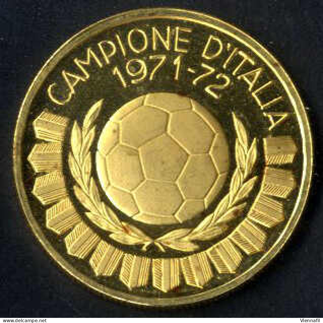 F.C.Juventus 1897, Campione D'italia 1971-72, Medaglia In Oro, Peso 10,1 G, Immagini Vedasi Catalogo Online - Altri & Non Classificati