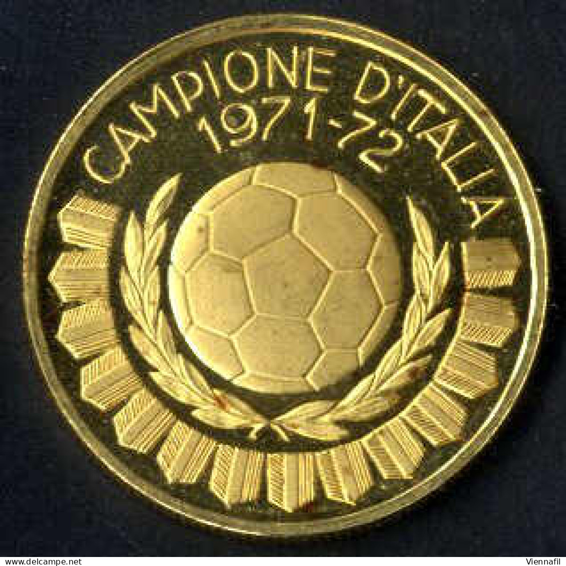 F.C.Juventus 1897, Campione D'italia 1971-72, Medaglia In Oro, Peso 10,1 G, Immagini Vedasi Catalogo Online - Autres & Non Classés