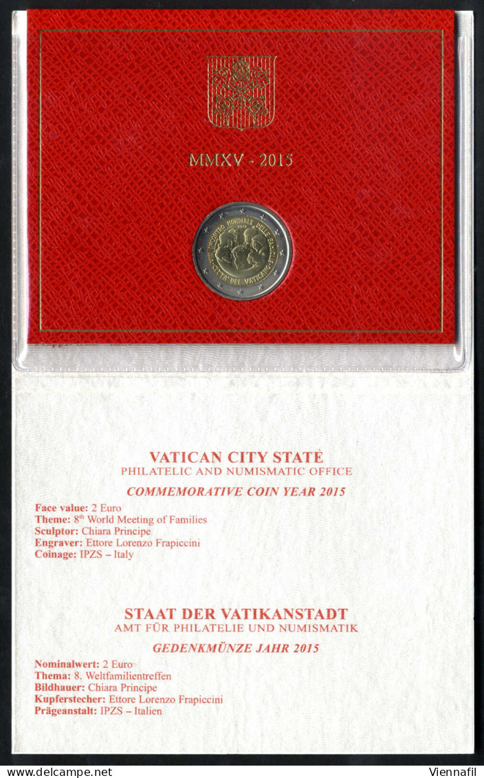 2 Euro, 2010/15, Lotto Di Quattro Folder Ufficiali Del 2010, 2012, 2013 Sede Vacante), 2015, Immagini Vedasi Catalogo On - Vatican