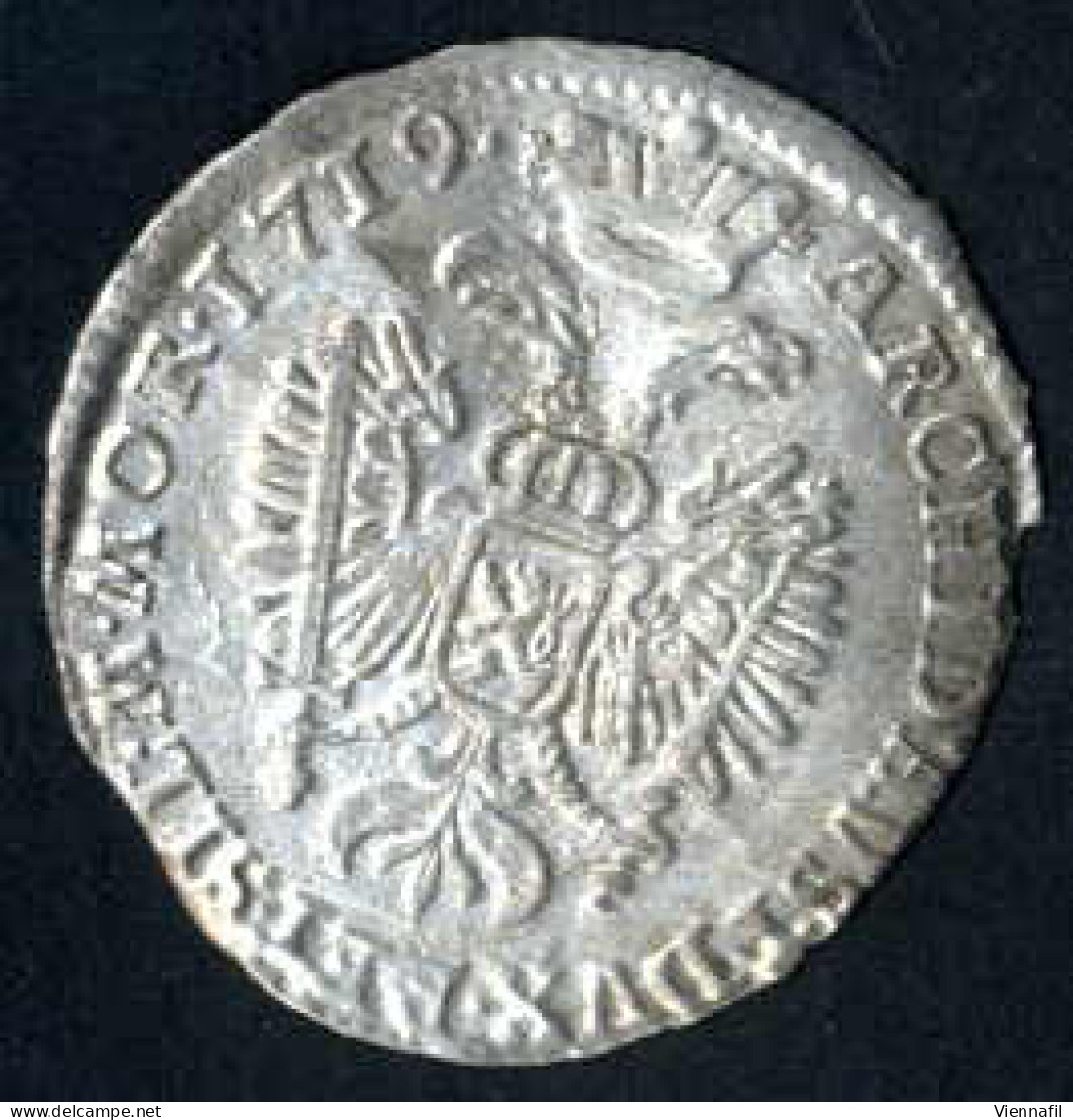 3 Kreuzer, 1719/24, Prag und Wien, vier Silbermünzen, sehr schön, Herinek 707