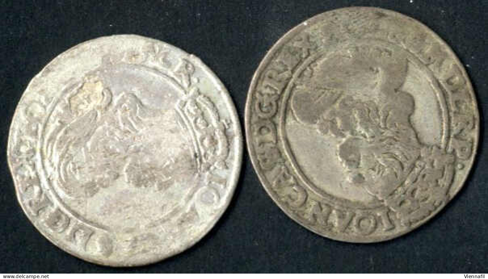 6 Groschen, 1663/67, Johann Casimir 1649/68, Lot Mit Sieben Silbermünzen, Schön, Gum. 1707, 1709, 1713, 1715 - Polen