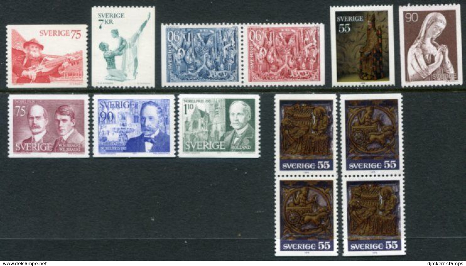 SWEDEN 1975 Issues Almost Complete  MNH / **.  Michel 891-934 - Ongebruikt