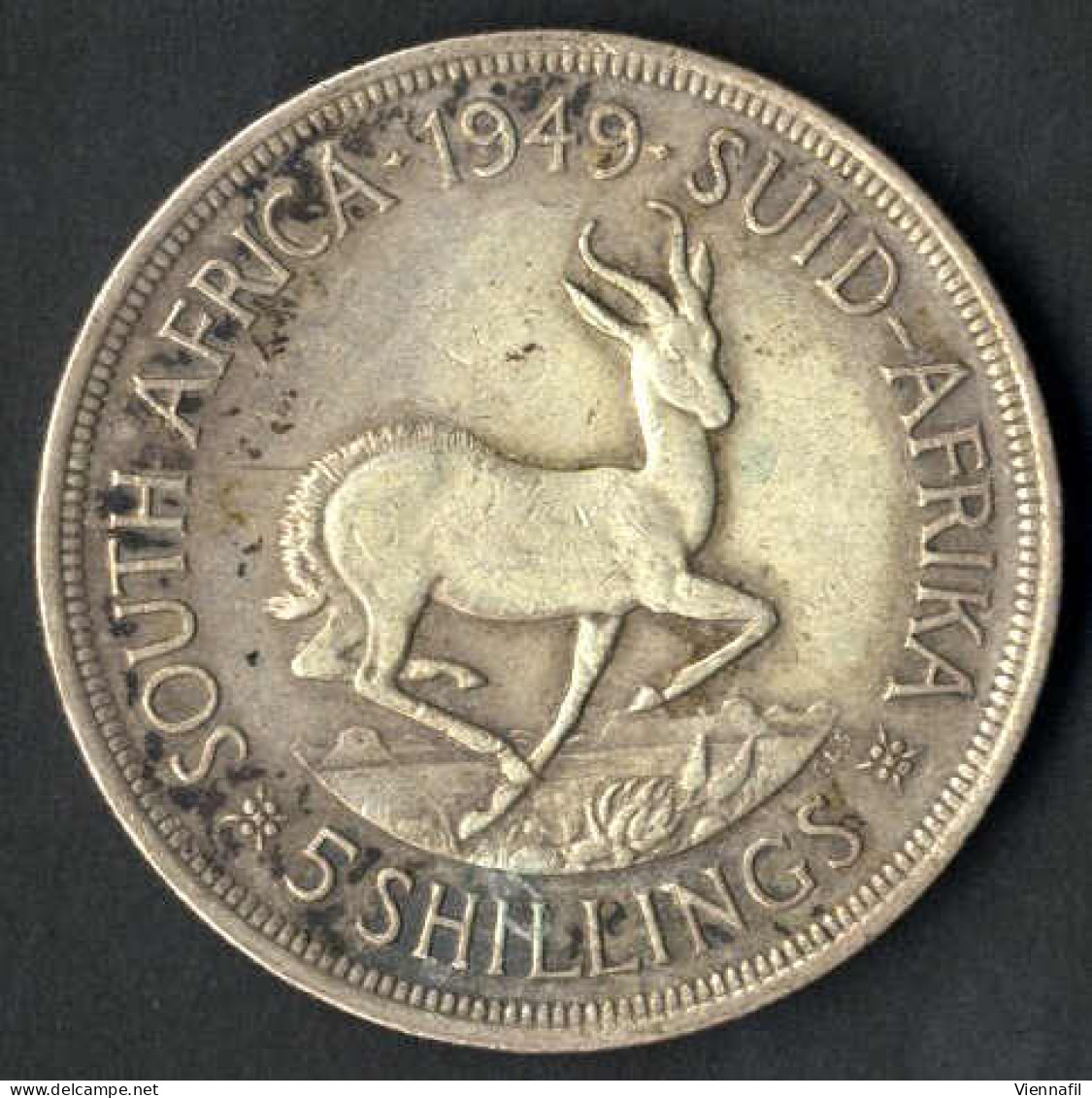 5, 2 Shillings, 1 Penny, Silbermedaille Anläßlich Der Krönung 1937, Lot Mit Vier Silbermünzen/medaillen (Fein 69 Gr.) Un - Afrique Du Sud