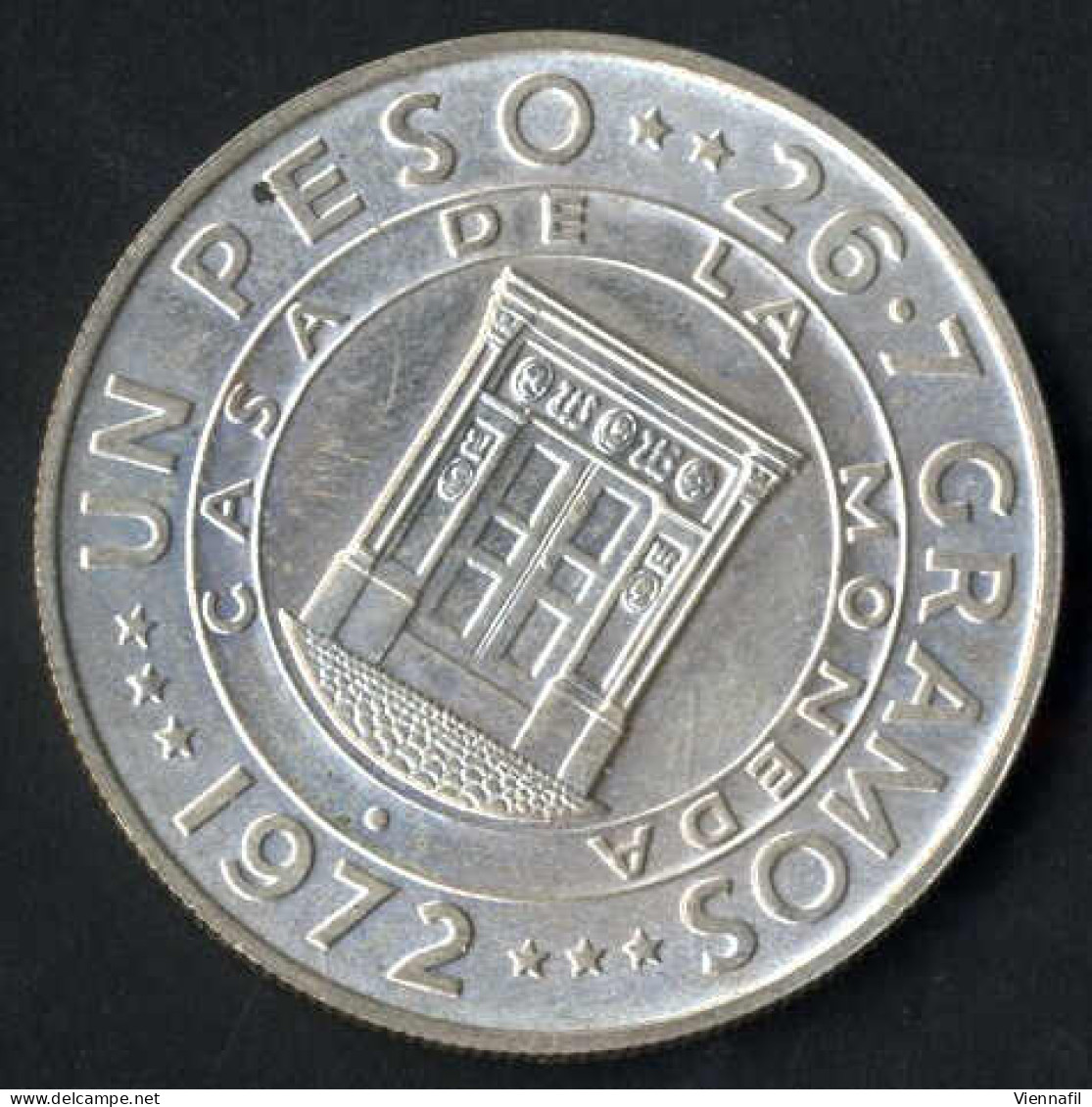 10 Dollar Johannes Paul II,1979, Und Zwei Silbermünzen 1 Peso 25 Jahre Zentralbank, 1972, Unzirkuliert Und PP, Feingewic - Dominikanische Rep.