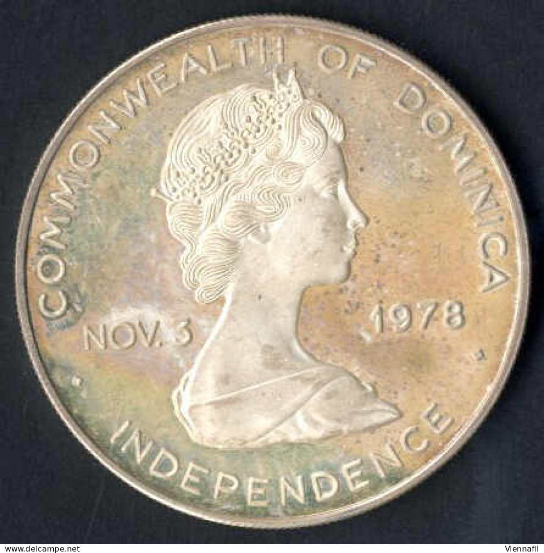 10 Dollar Johannes Paul II,1979, Und Zwei Silbermünzen 1 Peso 25 Jahre Zentralbank, 1972, Unzirkuliert Und PP, Feingewic - Dominicana