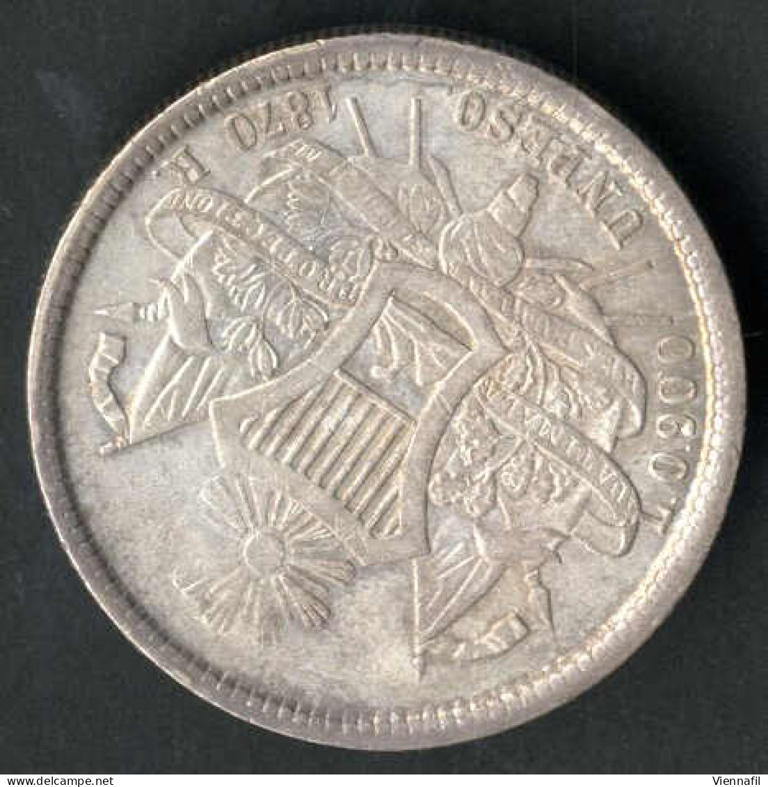 50 Centavos, 1 Peso, 1870 Und 1963, Lot Mit Vier Silbermünzen, Sehr Schön Bis Unz., Feingewicht 48 Gr., KM 190.1, 195, 2 - Guatemala