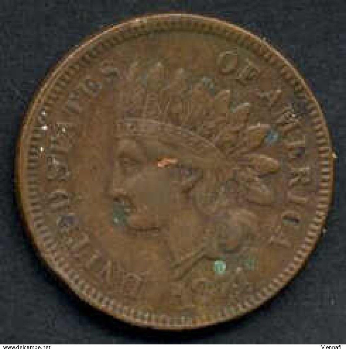 ½ Dime, 1 Cent, 1862/74, Lot Mit Fünf Münzen In Erhaltung Schön+ Bis Sehr Schön - Otros & Sin Clasificación