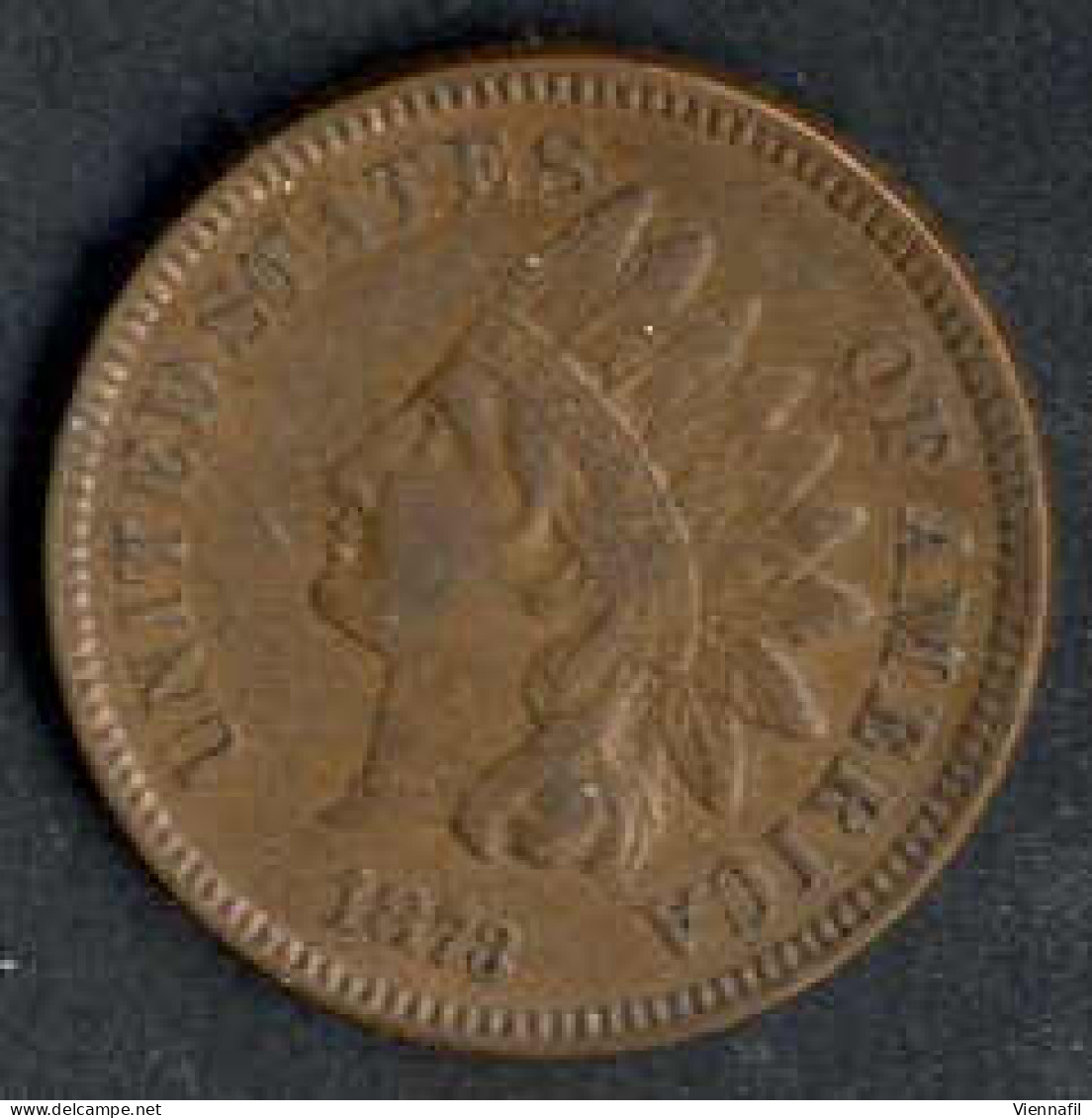 ½ Dime, 1 Cent, 1862/74, Lot Mit Fünf Münzen In Erhaltung Schön+ Bis Sehr Schön - Autres & Non Classés