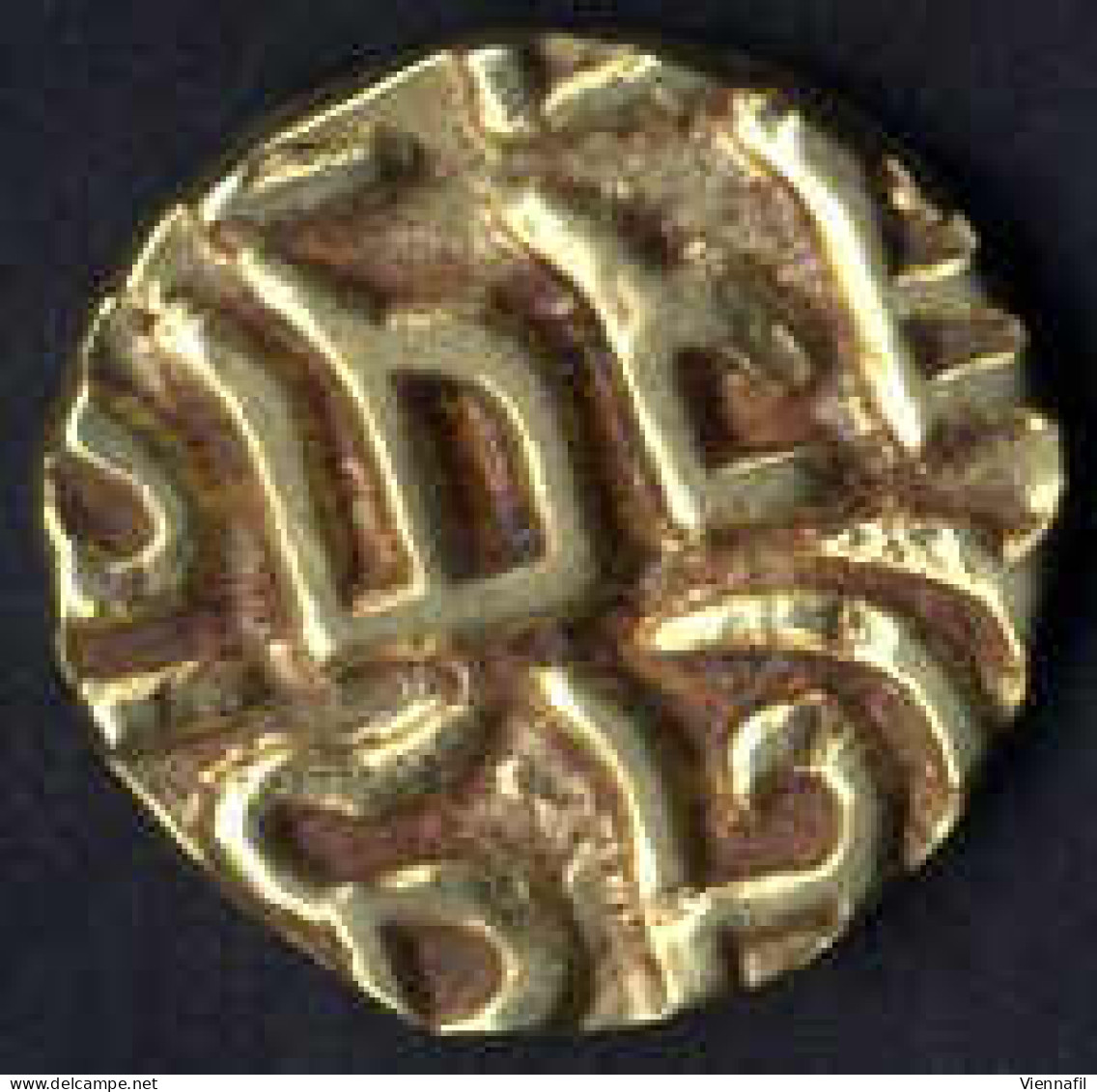 Chaulukyas Von Anahilapataka, Kumara Palayam, 1145-1171, Stater Gold, Mich NI&amp;CS 441ff, Sehr Selten, Vorzüglich - Inde