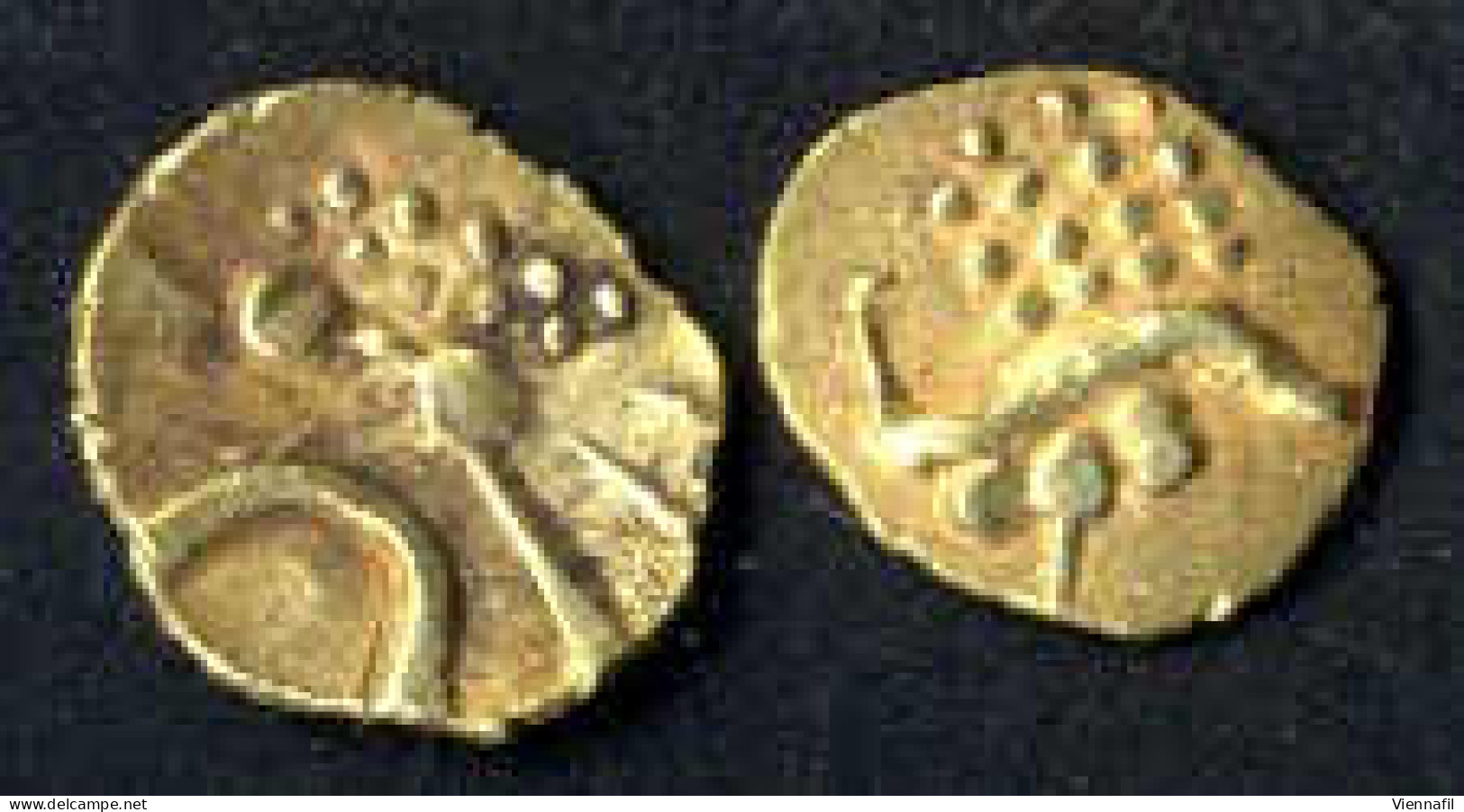 Cochin, Rajahsv. Cochin, 1600-1750, Fanam Gold Ohne Jahr Und Münzstätte, Mich NI&amp;CS 1126ff, Vorzüglich 2 Stück - Indien