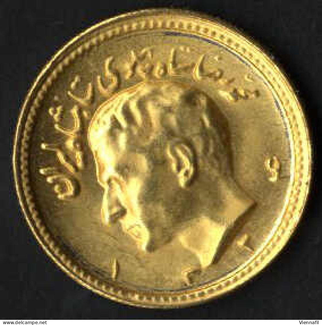 Mohammed Rezah Pahlavi Shah, 1320-1358AH 1941-1979, Pahlavi Gold, 1324 SHI, Y 136, Stempelfrisch, 8,136 Gr - Iran