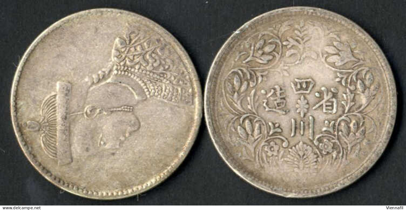 Rupie Silber, 1905-1912, Y 3.2, Sehr Schön, 2 Stück - Otros – Asia