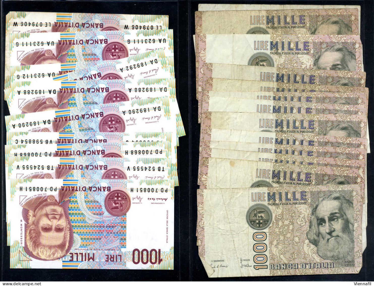 Cover 500, 1000, 2000,5000, 10000 E 50000 Lire, Lotto Di Ca. 100 Banconote, Spesso Non Circolate, Valore Facciale Oltre  - Other & Unclassified