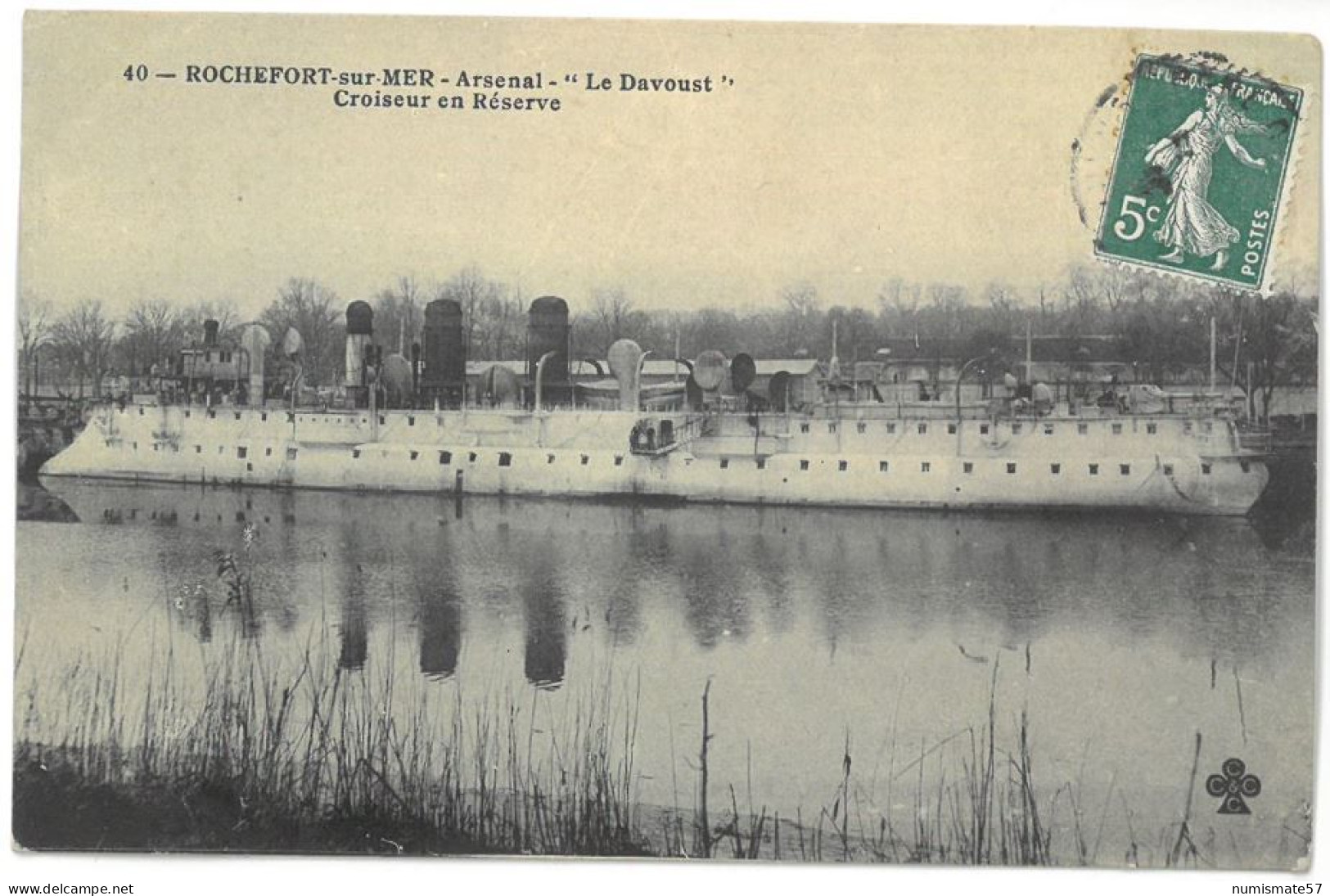 CPA ROCHEFORT SUR MER - Arsenal - Le Davoust - Croiseur De Réserve - Warships