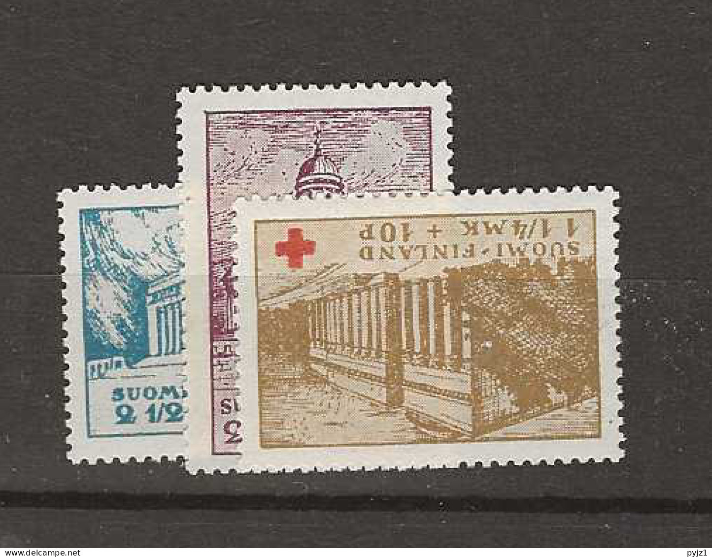 1932 MNH Finland Mi 173-75, Postfris** - Nuovi