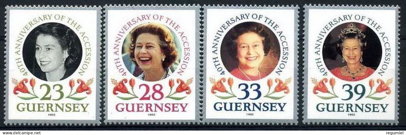 Guernsey 553/556 ** MNH. 1991 - Guernesey