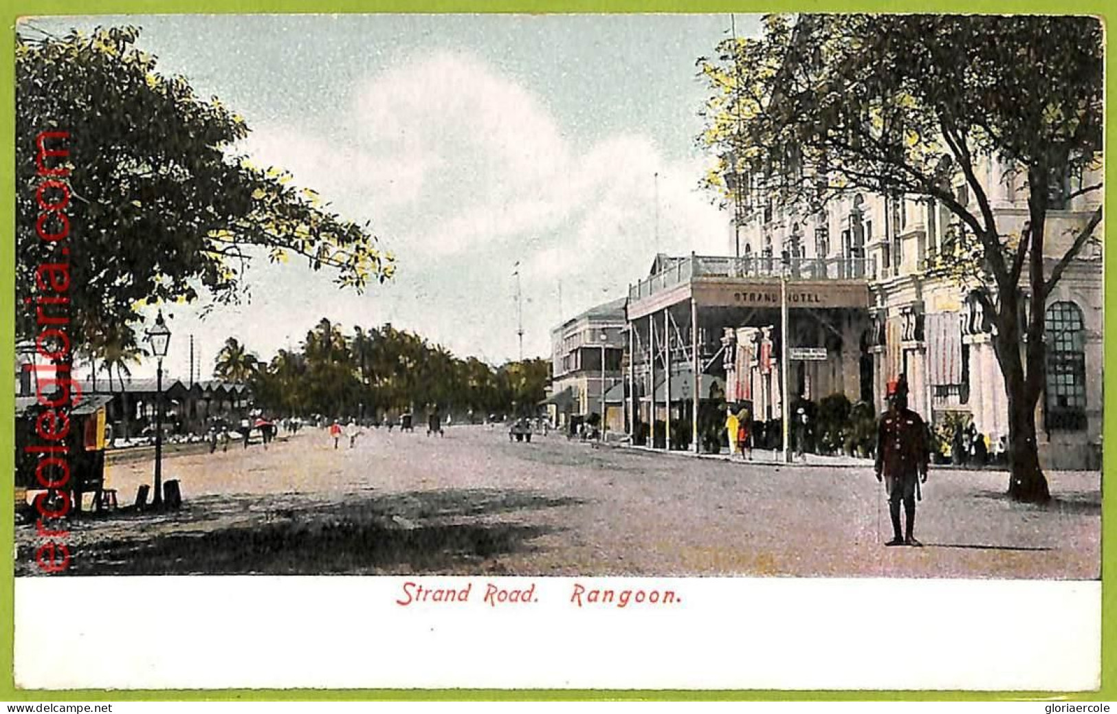 Af3914 - BURMA -  VINTAGE POSTCARD - Rangoon, Strand Road - Myanmar (Burma)