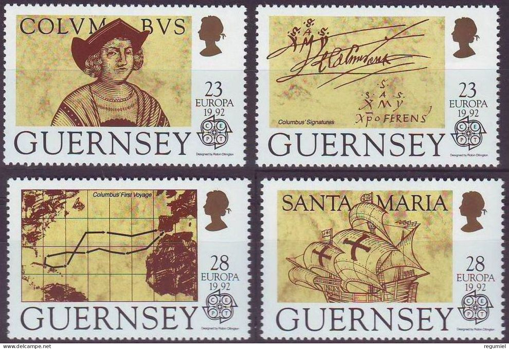 Guernsey 560/563 ** MNH. 1992 - Guernesey