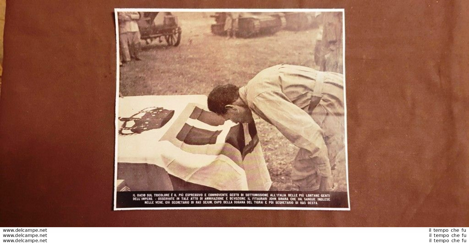 Etiopia 1937 Fitaurari John Birara Bacia Il Tricolore D'Italia Ras Sejum Desta - Autres & Non Classés