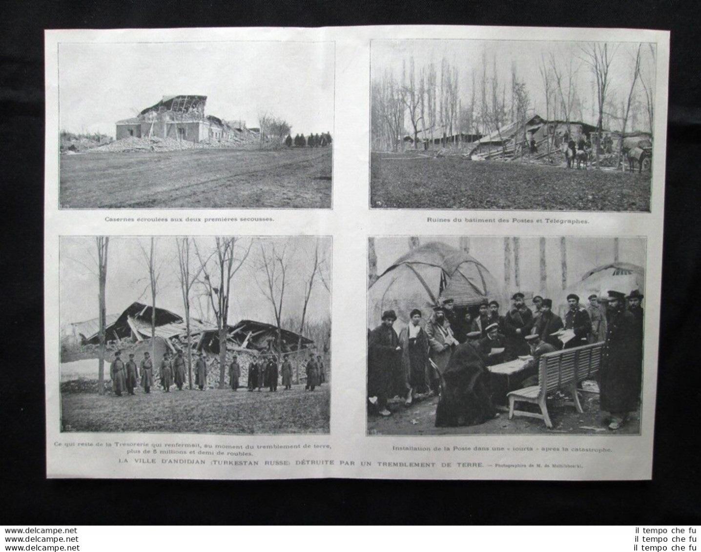 La Città Di Andidjan (Turkestan Russo) Distrutta Da Un Terremoto Stampa Del 1903 - Other & Unclassified