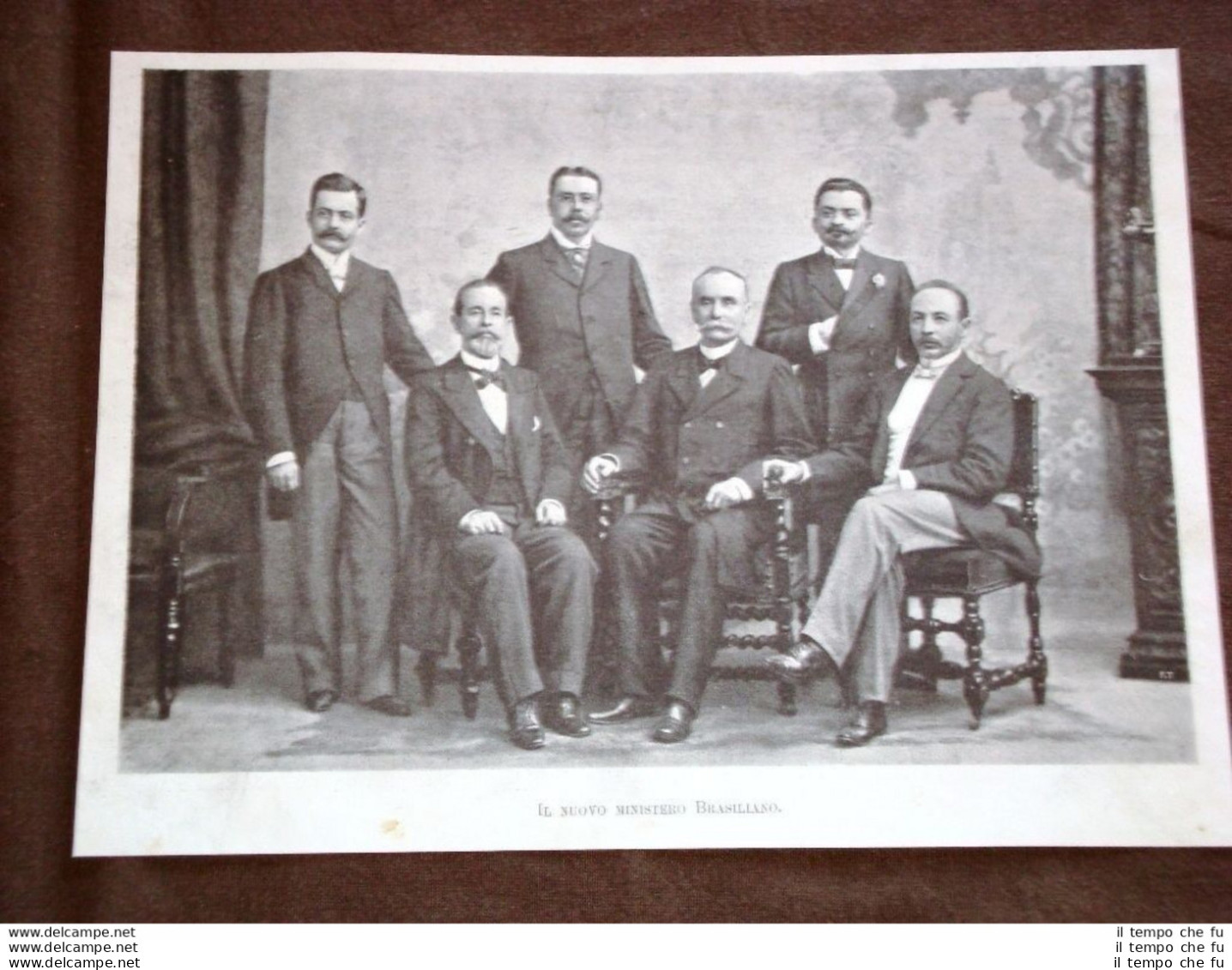 Il Nuovo Ministero Brasiliano Nel 1898 Presidente E Ministri Del Brasile - Before 1900