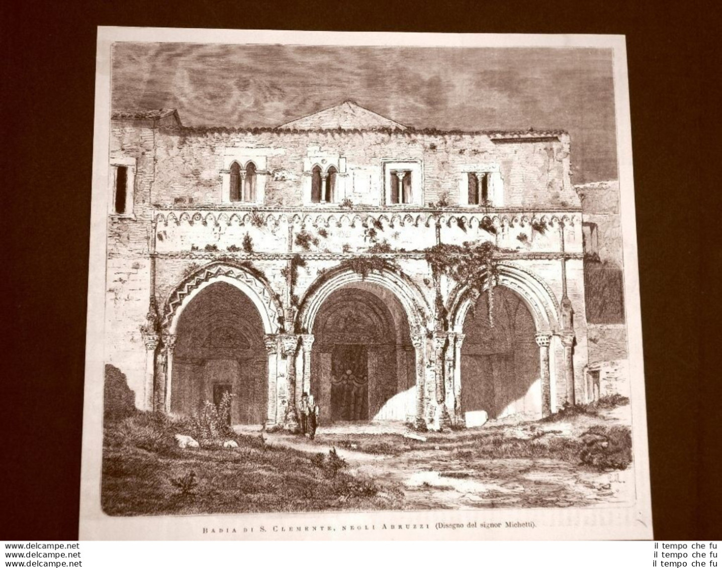 Abbazia Di San Clemente A Castiglione A Casauria Nel 1875 Abruzzo - Before 1900