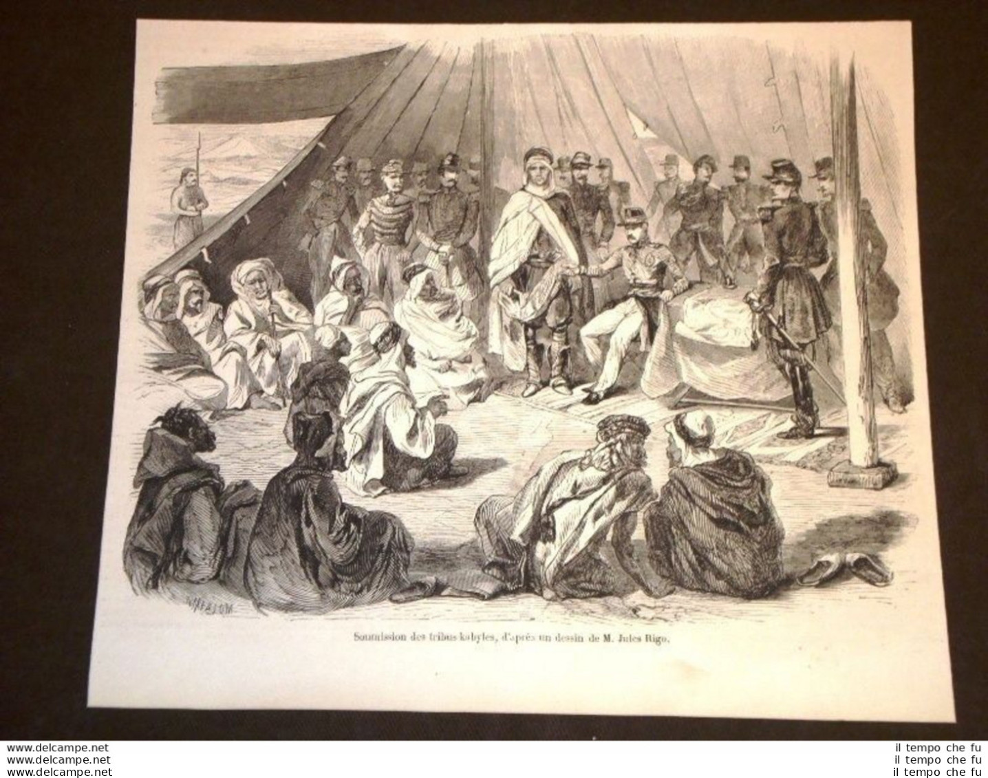 Cabilia Nel 1857 La Presentazione Delle Tribù Indigene - Before 1900
