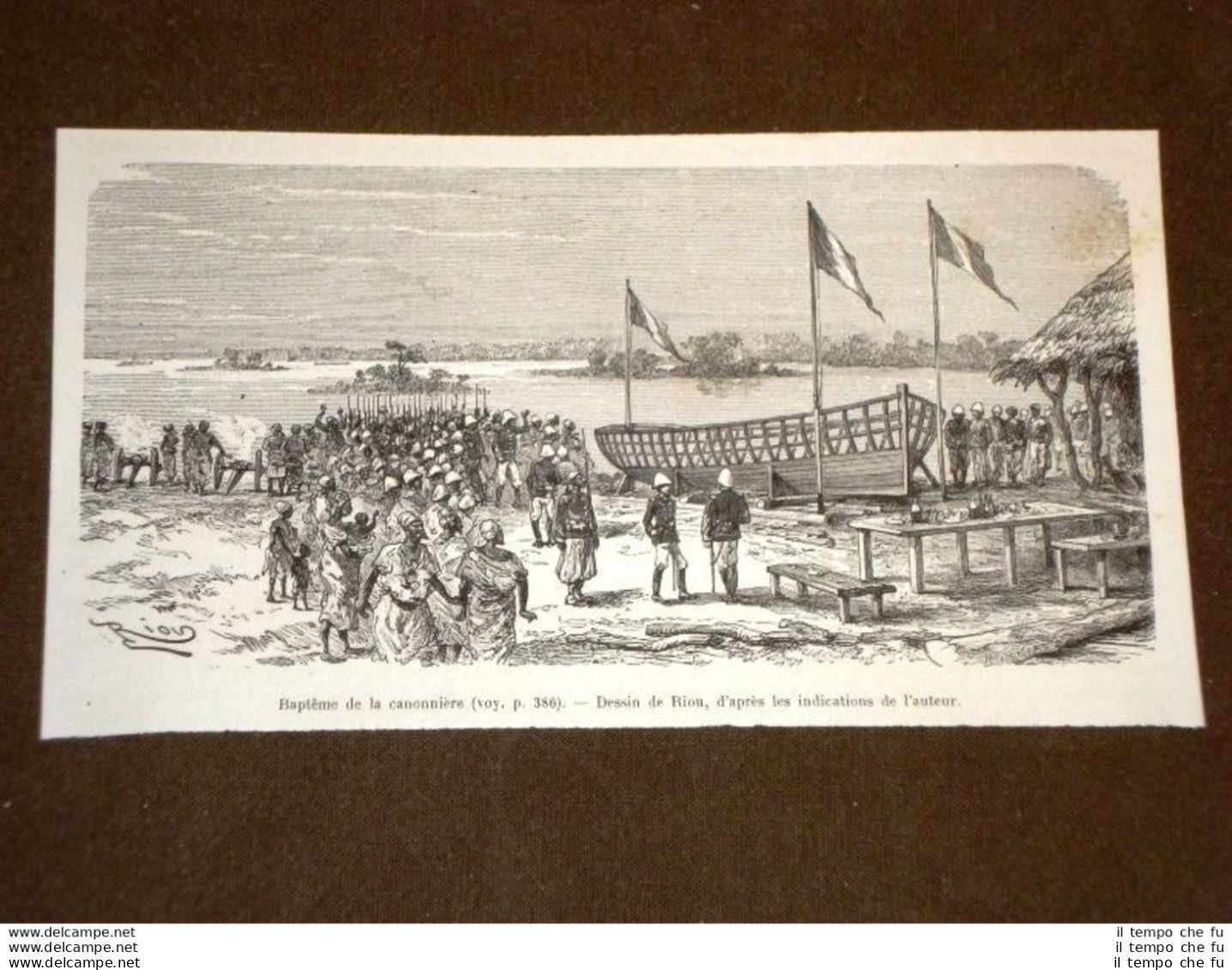 Sudan Francaise En 1889 Baptème De La Canonnière - Ante 1900