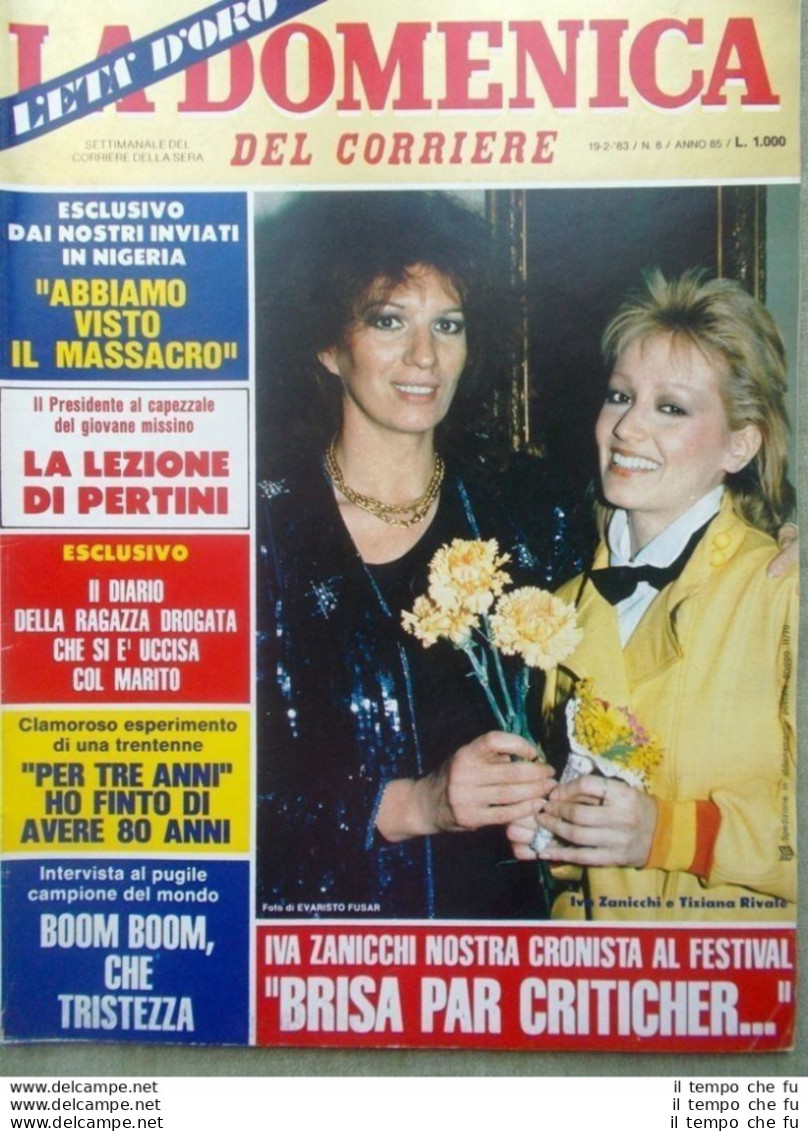 La Domenica Del Corriere 19 Febbraio 1983 Carolina Monaco Zanicchi Mancini Boxe - Sonstige & Ohne Zuordnung