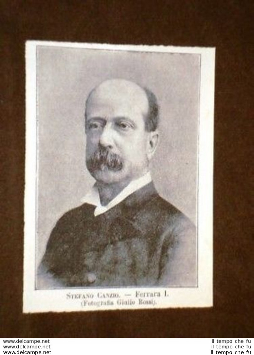 Onorevole Stefano Canzio Di Ferrara - Avant 1900
