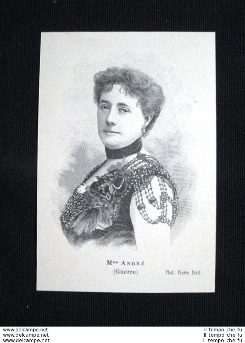 Ministero Di Emile Combes: Signora André (Affari Esteri) Stampa Del 1902 - Sonstige & Ohne Zuordnung