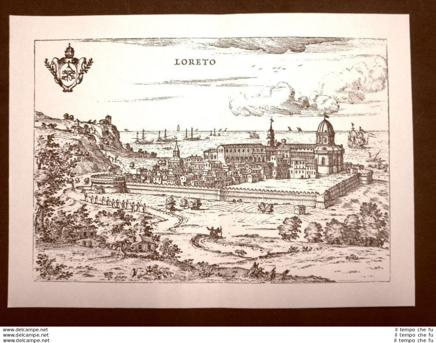 Loreto Itinerario D'Italia Anno 1747 Francesco Scotto Ristampa Anastatica - Cartes Géographiques