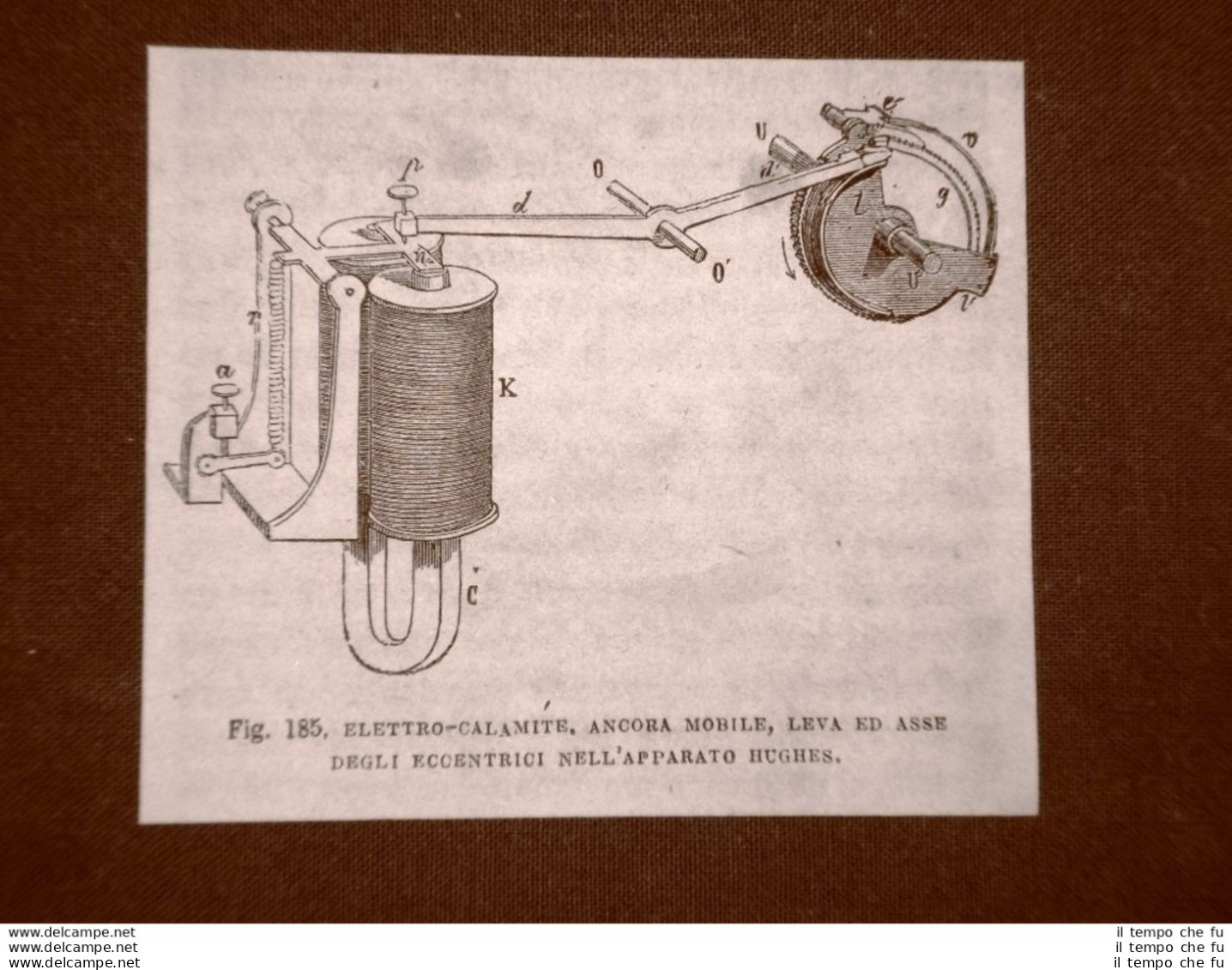 Incisione Del 1875 Invenzione Gli Albori Dell'elettricità Elettrocalamita Hughes - Before 1900
