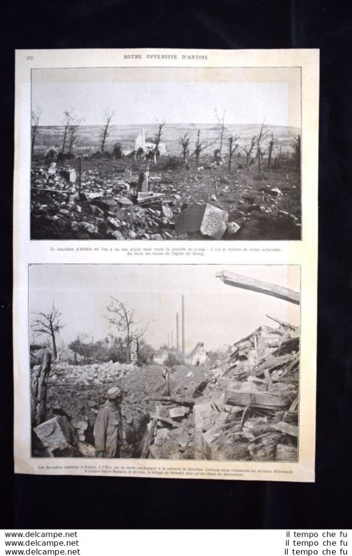 Offensive D'Artois,Cimetière D'Ablain,sucrerie De Souchez WW1 Guerra 1914 - 1918 - Other & Unclassified