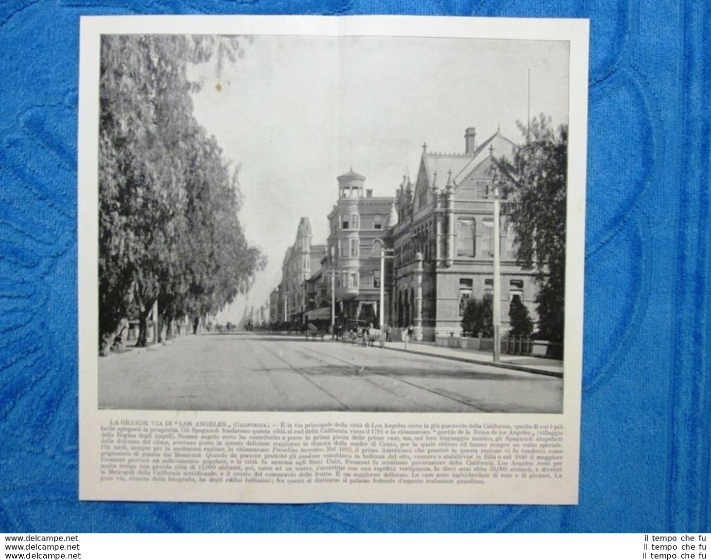 Rara Veduta Di Fine '800: Grande Via Di Los Angeles + Moschea Di Bonduku - Before 1900