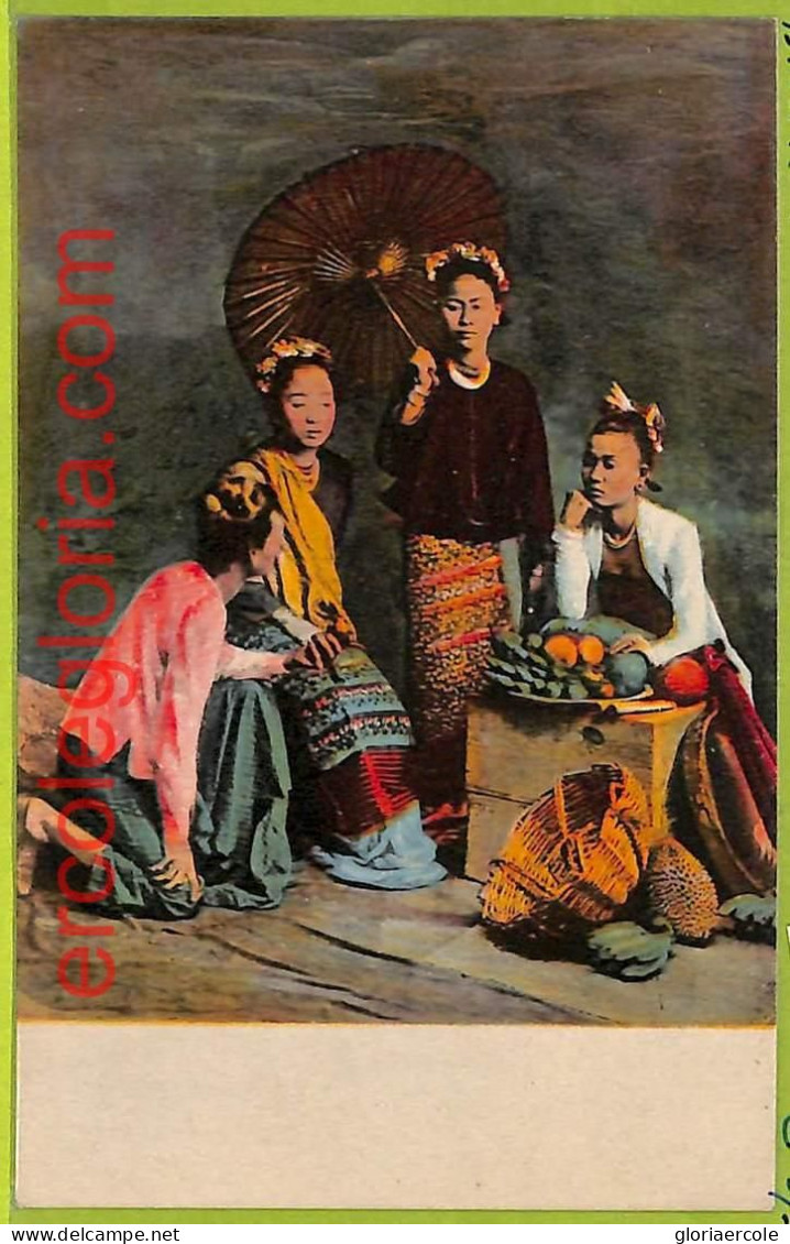Af3920 - BURMA -  VINTAGE POSTCARD - Ethnic, Costumes - Myanmar (Burma)