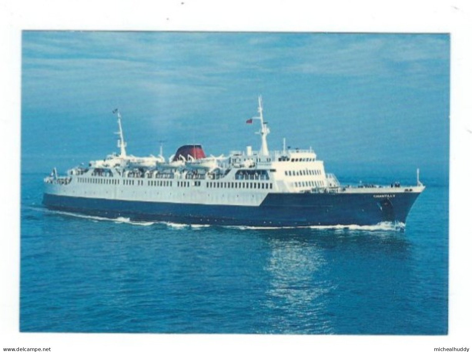 POSTCARD   SHIPPING  FERRY  S.C.N.F. CHANTILLY - Péniches