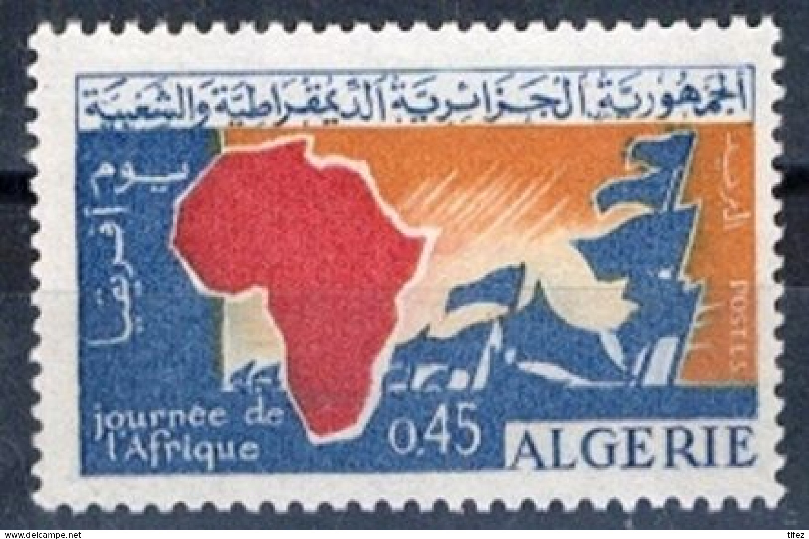 Année 1964-N°386 Neuf**MNH : Journée De L'Afrique - Algerien (1962-...)