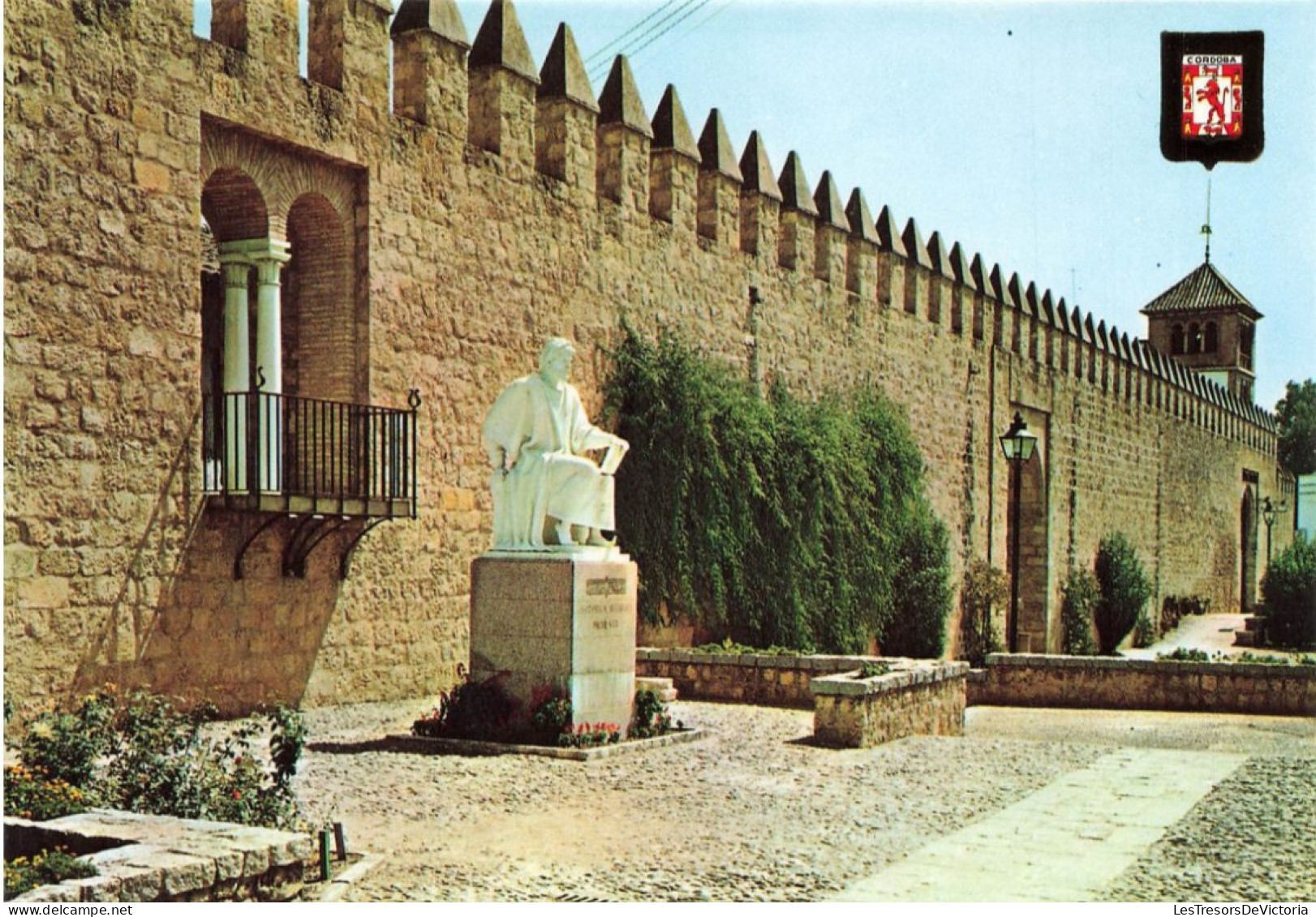 ESPAGNE - Cordoba - Muraille Et Monument à Averroes - Vue Générale - Vue Sur Une Statue - Carte Postale - Córdoba