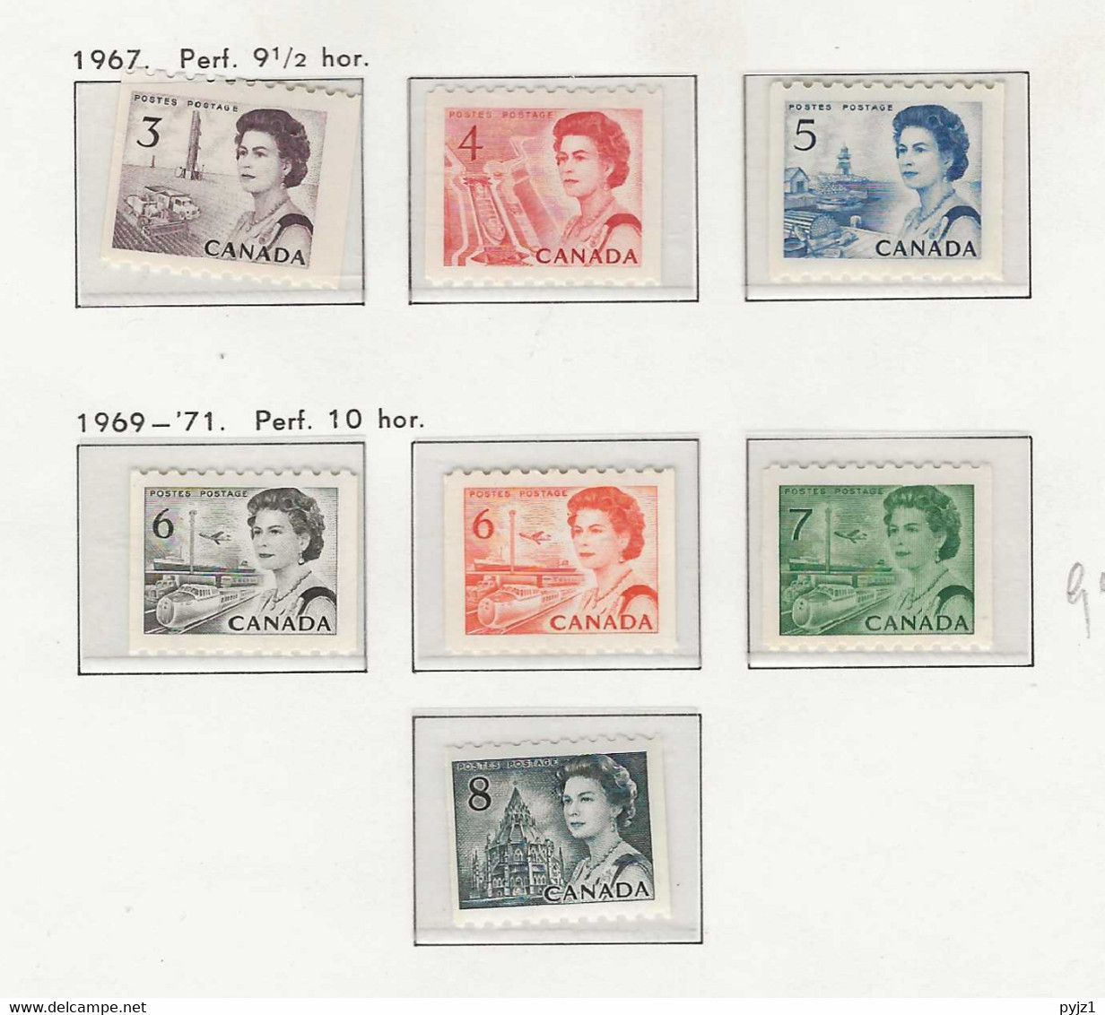 1967 MNH Canada, Selection According To Page Frm DAVO Album (26a) Postfris** - Nuovi